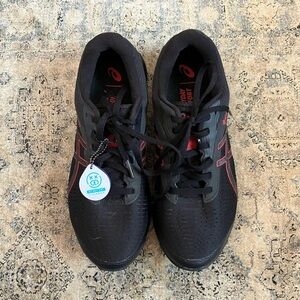 Asics Men's Athletic Shoes in Black and Red